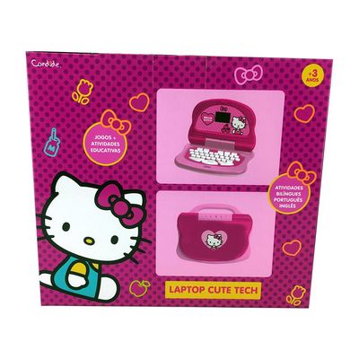 Laptop Infantil Educativo Candide Hello Kitty Tech Bilíngue