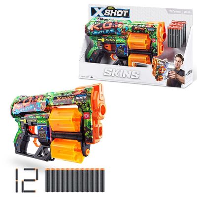 Lançador X-Shot - Skins - Dread - 12 Dardos - K.o