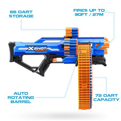 Lancador Inanity Mad Mega Barrel 72 Dardos