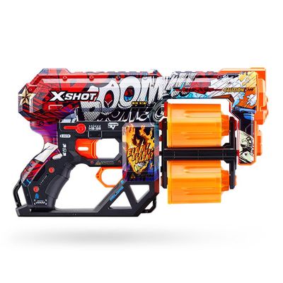 Lançador X-Shot - Skins - Dread - 12 Dardos - Boom