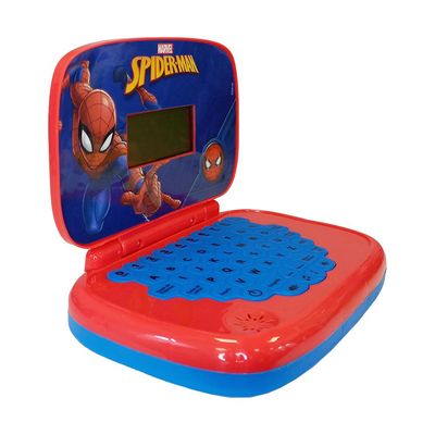 Kit Spider-Man Laptop Bilingue + 5 Mini Veiculos Pull Back