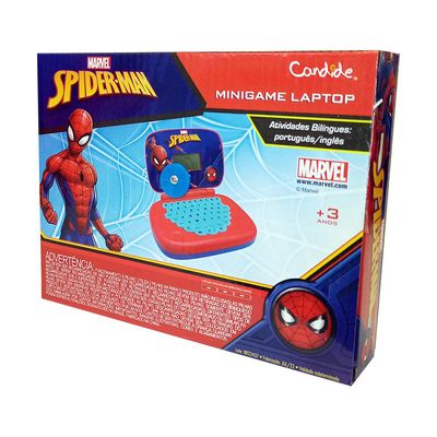 Kit Laptop Spider-Man + Boombox Karaoke - Homem Aranha