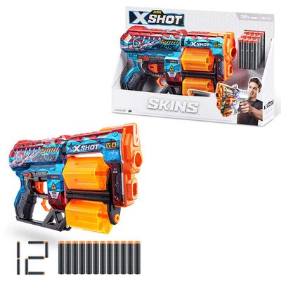 Lançador X-Shot - Skins - Dread - 12 Dardos - Apocalipse