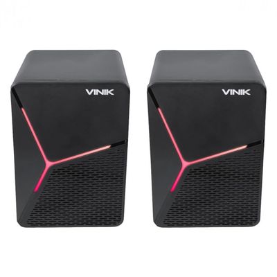 Caixa de Som Gamer Vinik STAR 6W 2.0 LED Rainbow - VSPKG6WST