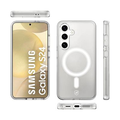 Capa MagSafe para Samsung Galaxy S24 - Transparente - Gshield