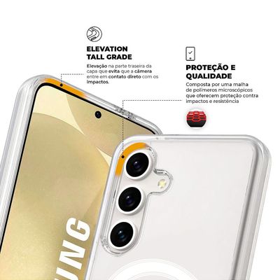 Capa MagSafe para Samsung Galaxy S24 - Transparente - Gshield