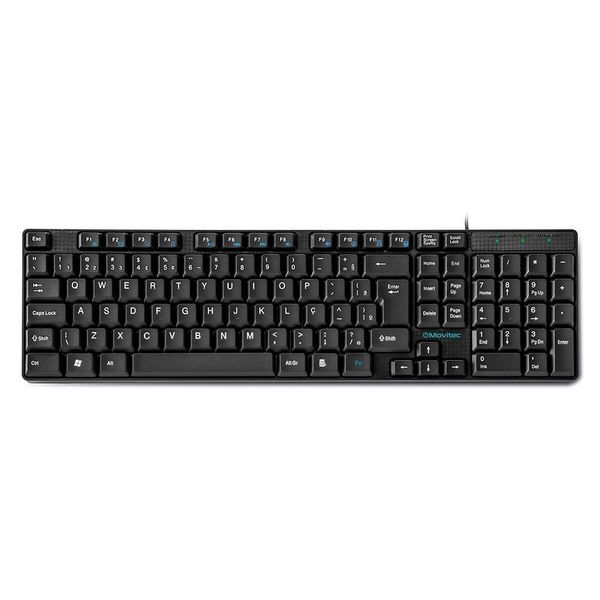 Teclado Movitec Com Fio Otf-01 Teclado Otf-01 Na Com Fio