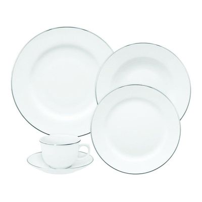 Jogo De Jantar Em Porcelana Flamingo Com 30 Peças Oxford Isabel