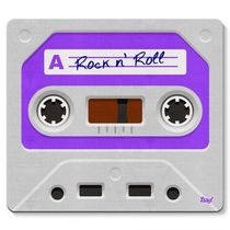 Mouse Pad Fita Cassete Rock N Roll