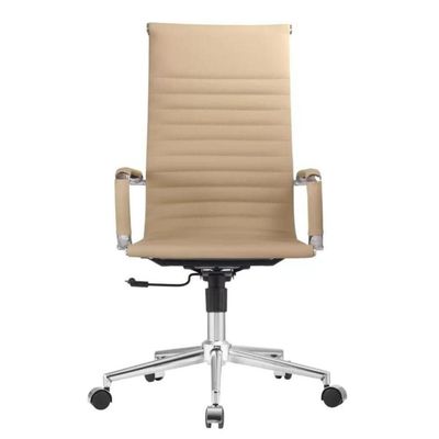 Kit 2 Cadeiras Giratória Alta Office Manhattan Esteirinha Fratini Revestida Em (pu) Fendi Base