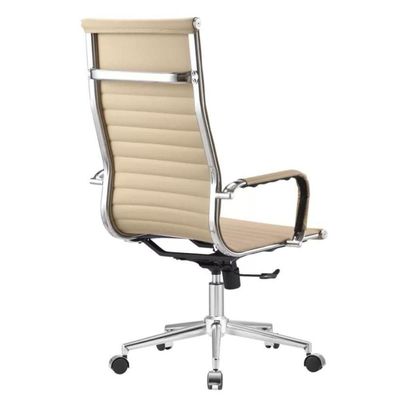 Kit 2 Cadeiras Giratória Alta Office Manhattan Esteirinha Fratini Revestida Em (pu) Fendi Base