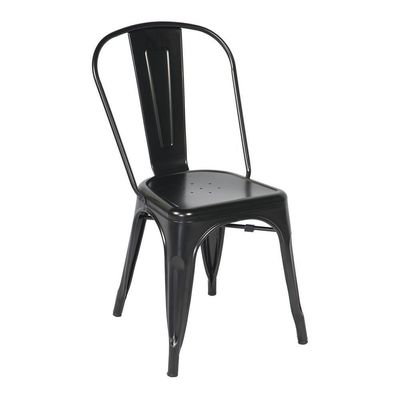 Kit 4 Cadeiras Tolix Iron Industrial Preta