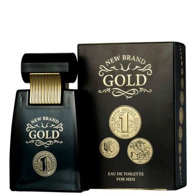 New Brand Gold Eau De Toilette - Perfume Masculino 100ml