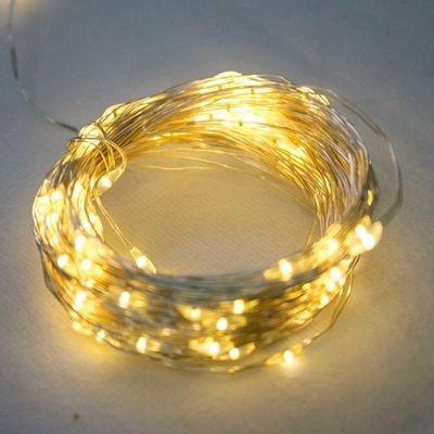 Fio Led Luz Amarela 200 Lâmpadas Usb Com Música 20m