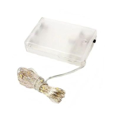 Fio De Fada 30 Lâmpadas Cordão Luz Led Amarelo 3 Metros