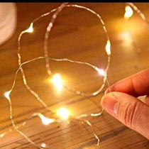 Fio De Fada 30 Lâmpadas Cordão Luz Led Amarelo 3 Metros