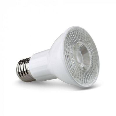 Kit 6 Lâmpadas Led Par 20 7w E27 Ip65 Taschibra Bivolt 2700k Luz Quente