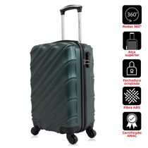 Kit mala de bordo verde Havana + Mochila Anti-Furto Swiss Move