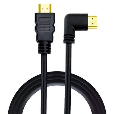 Cabo Hdmi Gold 90 Graus - 2.0 4k Hdr 19p 2m