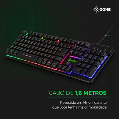 Teclado Gamer Semimecânico Xzone GTS-01 TECLADO GTS-01 NA TECLADO SEMI-MECANICO