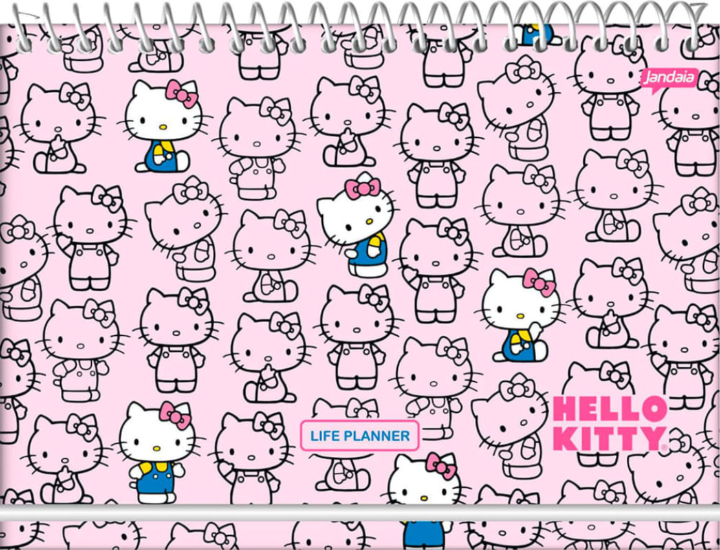 Planner da Vida 104Fls Hello Kitty Rosa Jandaia
