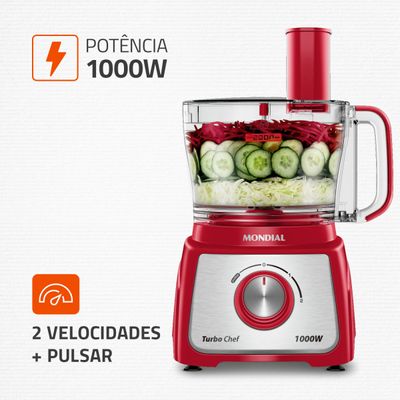 Multiprocessador Turbo Chef 7 em 1 Mondial MPN-01-RE 127V