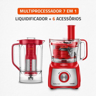 Multiprocessador Turbo Chef 7 em 1 Mondial MPN-01-RE 127V