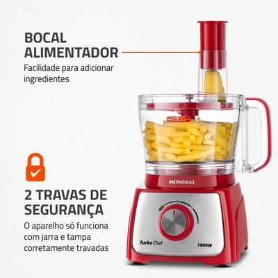 Multiprocessador Turbo Chef 7 em 1 Mondial MPN-01-RE 127V