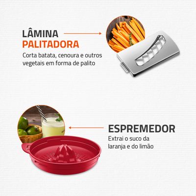 Multiprocessador Turbo Chef 7 em 1 Mondial MPN-01-RE 220V