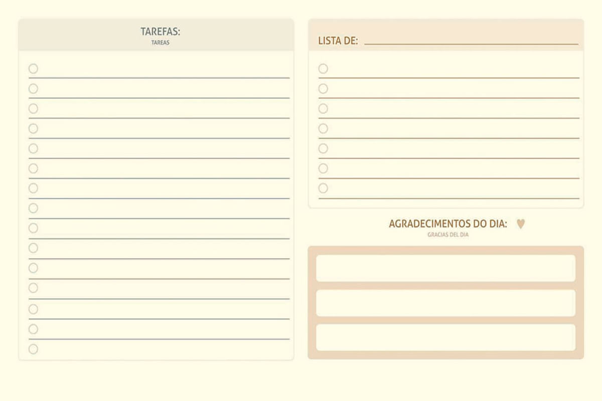 Planner do Dia Perfeito 96Fls La Creme Kiss Jandaia