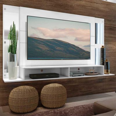 Painel TV 60´´ Suporte e Nichos Tókio Multimóveis Branco