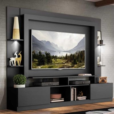 Rack Estante Tv 65´´ Leds Preto