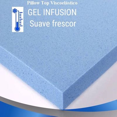 Pillow Top Visco Nasa Gel Cristais de Energia Queen Aumar