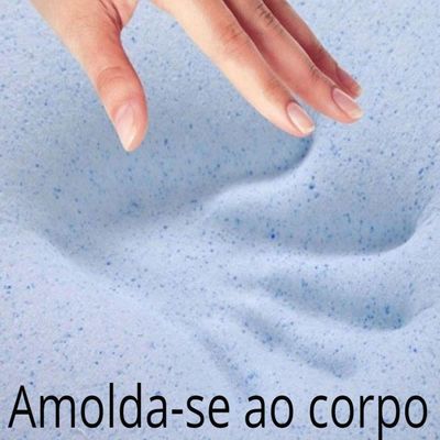 Pillow Top Visco Nasa Gel Cristais de Energia King Aumar