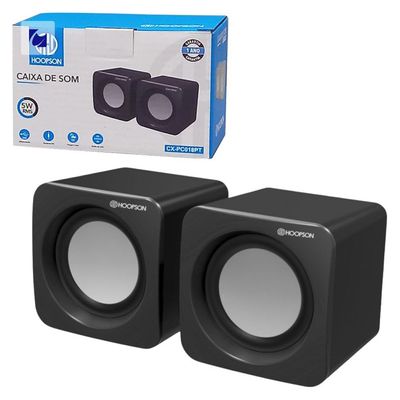 Caixa de Som 4W USB Hoopson CX-PC018 Preta