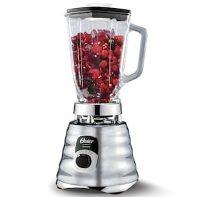 Liquidificador Oster New Osterizer Clássico BLST4655 Prata com Copo de Vidro, 700W e 3 Velocidades Prata / 110
