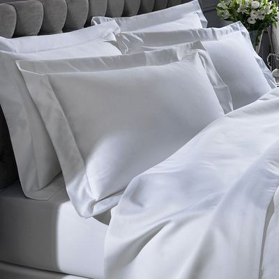 Jogo de Cama Buettner King Percal 1000 Fios Dobra Feita 4 pçs Branco