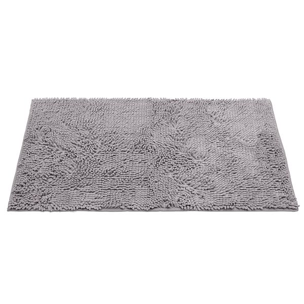 Tapete Buettner Microfibra Antiderrapante Chenille Cadiz 50x100m Prata
