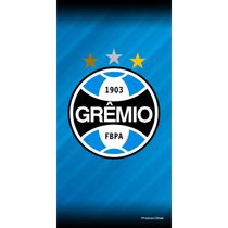 17099105892057 Toalha Praia Buettner Veludo Brasão Grêmio 02 70cm x 140m Azul