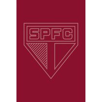 Toalha Social Buettner Jacquard Veludo Futebol Sao Paulo 33cmx50cm Vermelho Scarlet