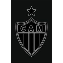 Toalha Social Buettner Jacquard Veludo Futebol Atletico Mineiro 33cmx50cm Preto