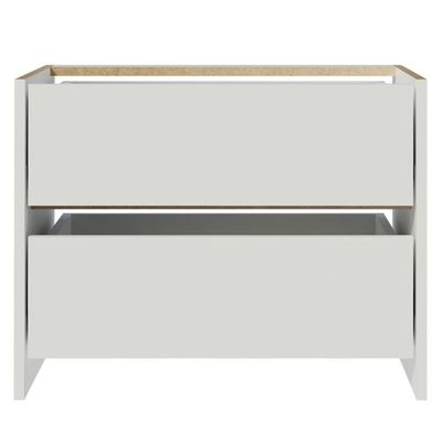 Gaveteiro com 2 Gavetas para Guarda-roupa Branco Madesa