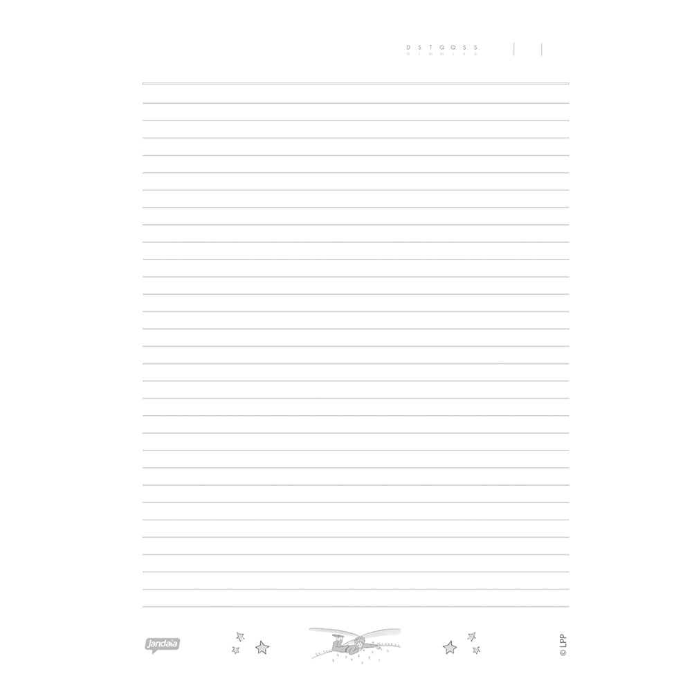 Caderno Espiral Univ CD 1 Matéria 96Fls Pequeno Príncipe flores Jandaia
