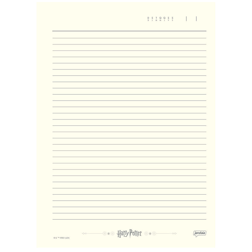 Caderno Espiral Univ CD 1 Matéria 96Fls Harry Potter - Dormiens Nunquam Jandaia