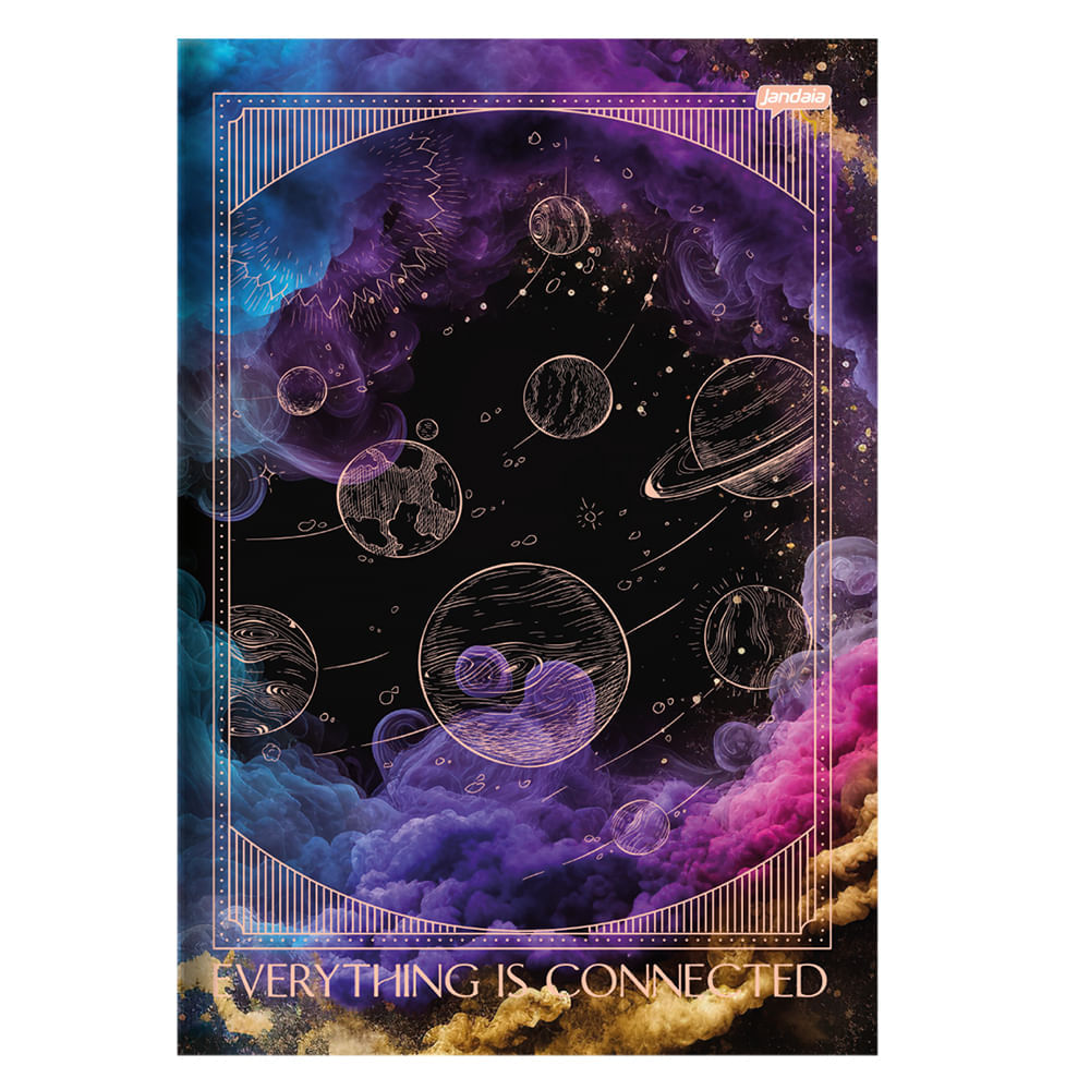 Kit 4 Cadernos Brochura Flexível Jandaia 30 Folhas Mystic