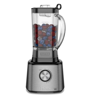 Liquidificador Philco Plq2100pi 12 Vel + Turbo 1400w 3,0l Preto-inox 127 V