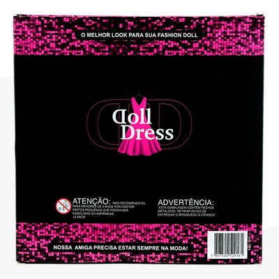 Vestido Para Boneca - Doll Dress Kit 2 Looks - Listrado E Bolinha