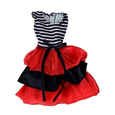 Vestido Para Boneca - Doll Dress Kit 2 Looks - Listrado E Bolinha