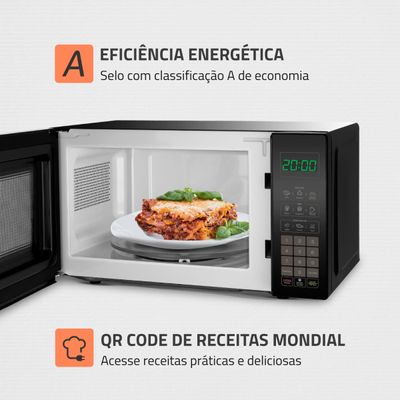 Micro-ondas 21L Mondial MO-01-21-B MICRO-ONDAS MO-01-21-B 220V/60HZ .