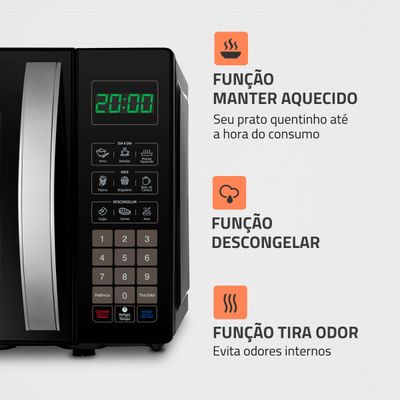 Micro-ondas 21L Mondial MO-01-21-B MICRO-ONDAS MO-01-21-B 127V/60HZ .